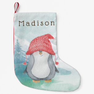 Petite Chaussette De Noël Pingouin idiot