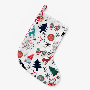Petite Chaussette De Noël Pins du Père Noël Reindeer Mittens