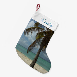 Petite Chaussette De Noël Plage d'Aruba I Belle Scène Nature
