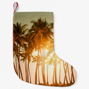 Petite Chaussette De Noël Plage tropicale