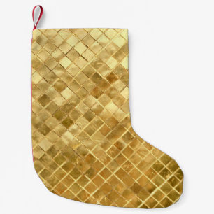 Petite Chaussette De Noël Plaque de contrôle en or