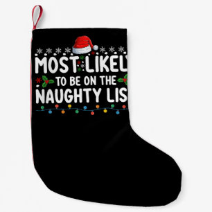 Petite Chaussette De Noël Plus susceptible d'être sur la liste vilain de Noë