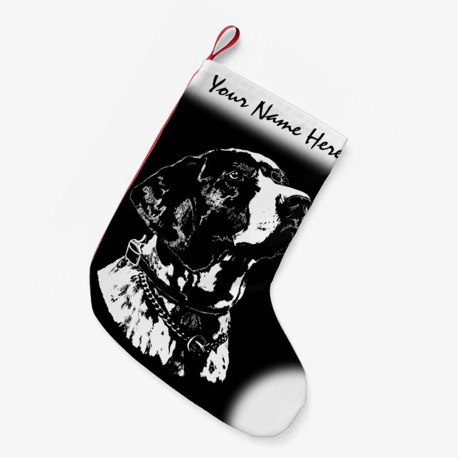 Petite Chaussette De Noël Pointeur allemand Noël Stocking Chien Bas (Devant (Accrochage))
