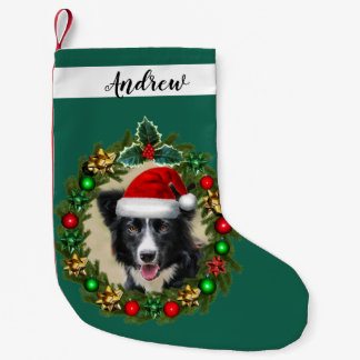 Petite Chaussette De Noël Poisson de Noël pour chien de Collie-Frontière