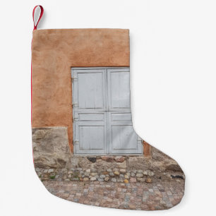 PETITE CHAUSSETTE DE NOËL PORTE EN BOIS GRIS