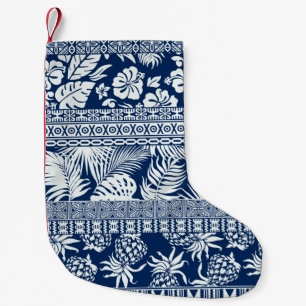 Petite Chaussette De Noël Portefeuille de décoration hawaïenne feuille tropi