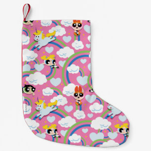 Petite Chaussette De Noël Powerpuff Girls & Donny Rainbow Pattern