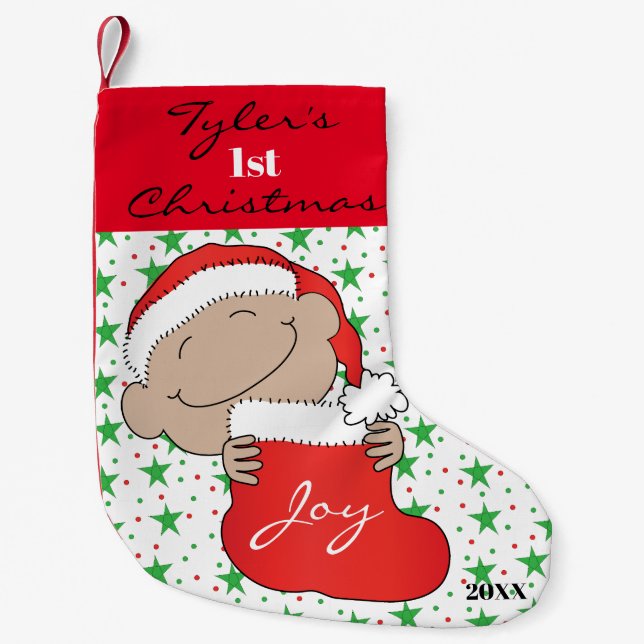 Petite Chaussette De Noël Premier Noël du bébé (Devant)
