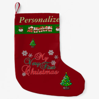Petite Chaussette De Noël Premier Noël du bébé - nom customisé -