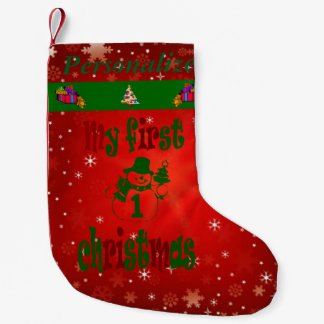 Petite Chaussette De Noël Premier Noël du bébé - nom customisé -