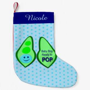Petite Chaussette De Noël Prêt à faire Pop Baby Boy Blue Pea Custom