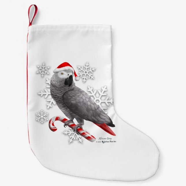 Petite Chaussette De Noël Prise de Noël en gris africain (Devant)