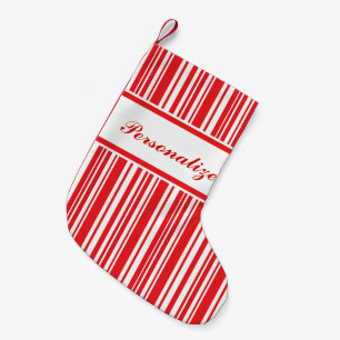 Petite Chaussette De Noël Rayures de sucre de canne