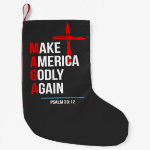 Petite Chaussette De Noël Refaire de l'Amérique un pays pieux à nouveau Inau