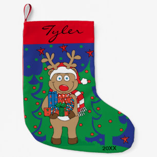 Petite Chaussette De Noël Reindeer de Noël Présents Stocking