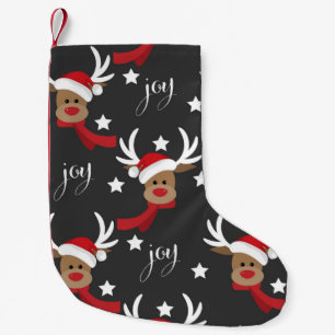 Petite Chaussette De Noël Reindeer Joy Christmas Stocking