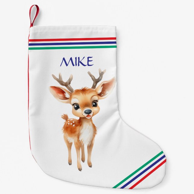 PETITE CHAUSSETTE DE NOËL REINDEER NOËL STOCKAGE (Devant)