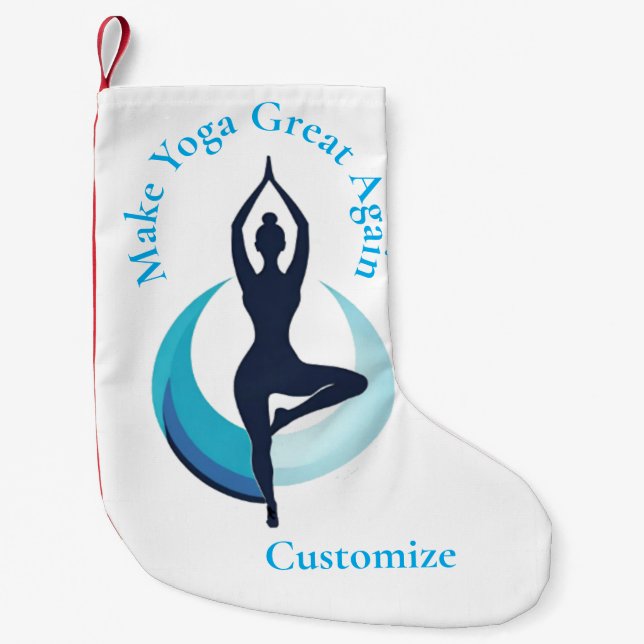 Petite Chaussette De Noël Rendre le yoga super Thunder_Cove (Devant)