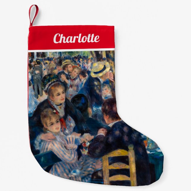 Petite Chaussette De Noël Renoir - Danse au Moulin de la Galette (Devant)