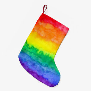 Petite Chaussette De Noël Réservation de Noël en arc-en-ciel