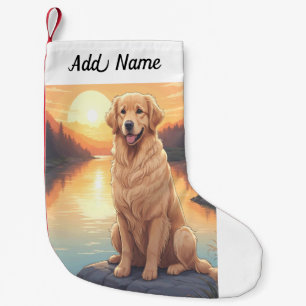 Petite Chaussette De Noël Retriever doré Chien