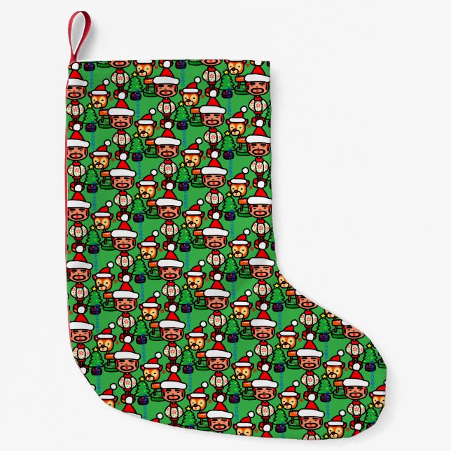 Petite Chaussette De Noël Retro ornaments (Devant)