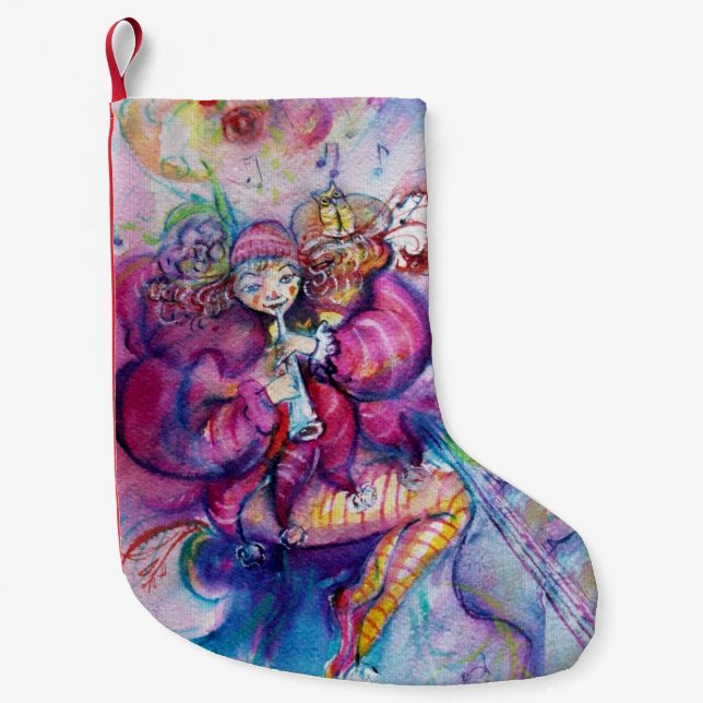 PETITE CHAUSSETTE DE NOËL ROBE MUSICALE AVEC OWL (Devant)