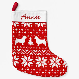 Petite Chaussette De Noël Rouge de Noël des chiens de Terrier australien
