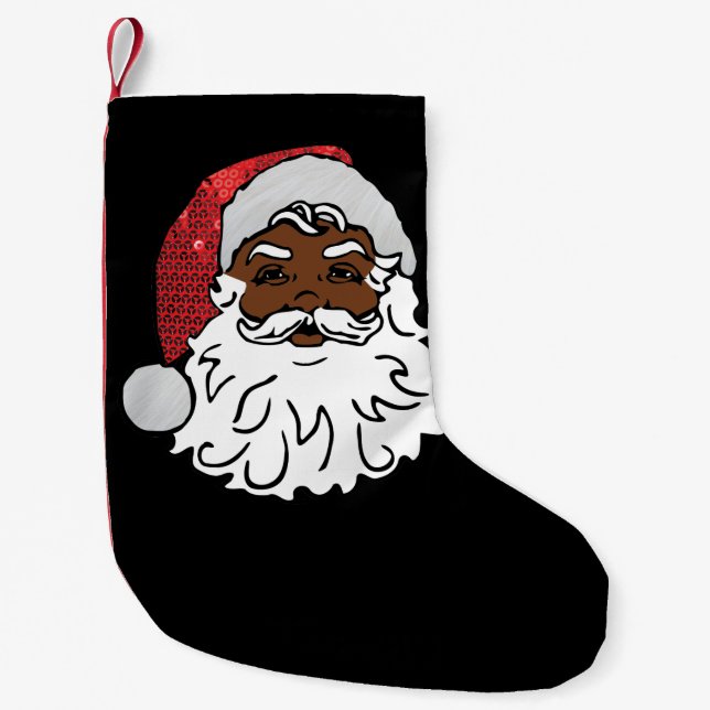 Petite Chaussette De Noël sainteté noire (Devant)