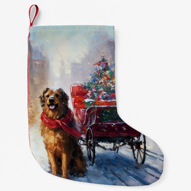 Petite Chaussette De Noël Saison festive de Noël de Setter en Irlande (Devant)