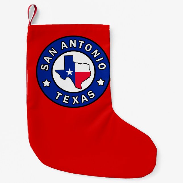 Petite Chaussette De Noël San Antonio Texas (Devant)