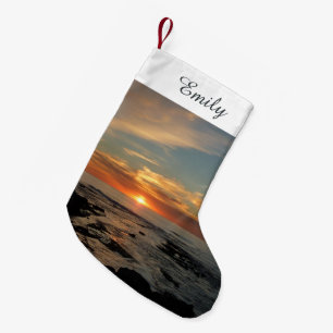 Petite Chaussette De Noël San Diego Sunset II California Seascape