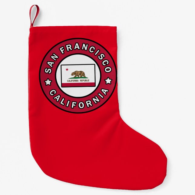 Petite Chaussette De Noël San Francisco Californie (Devant)