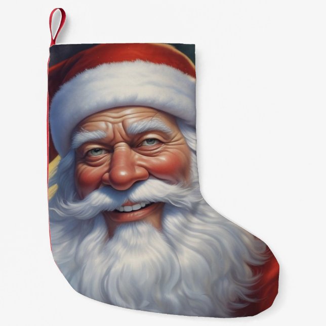 Petite Chaussette De Noël Santa Clause Joyeux Noël Bonne année (Devant)