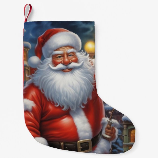 Petite Chaussette De Noël Santa Clause Joyeux Noël Bonne année (Devant)