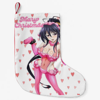 Petite Chaussette De Noël Santa Sexy Mariage Noël Rose Cœur Anime Diva