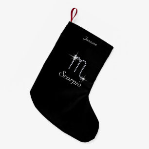 Petite Chaussette De Noël Scorpion diamant brillant Personnalisé