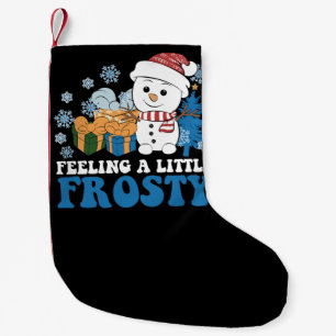 Petite Chaussette De Noël Sentez-vous un petit Noël de neige gelé