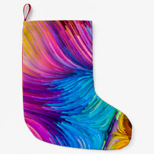 Petite Chaussette De Noël Série Color In Motion. Conception abstraite faite 