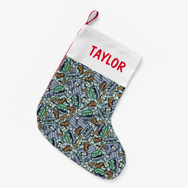 Petite Chaussette De Noël Sésame Sésame | Oscar le Motif de groupe (Devant (Accrochage))
