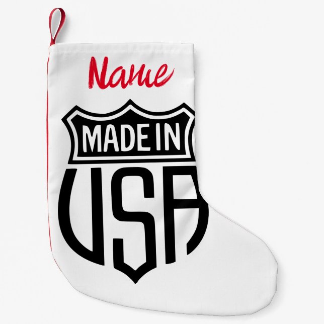 Petite Chaussette De Noël Signet Fabriqué aux États-Unis Thunder_Cove (Devant)