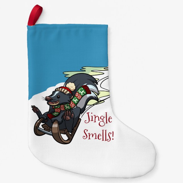 Petite Chaussette De Noël Skunk On A Souris Un Jingle De Chaussée Odeurs! Ca (Devant)