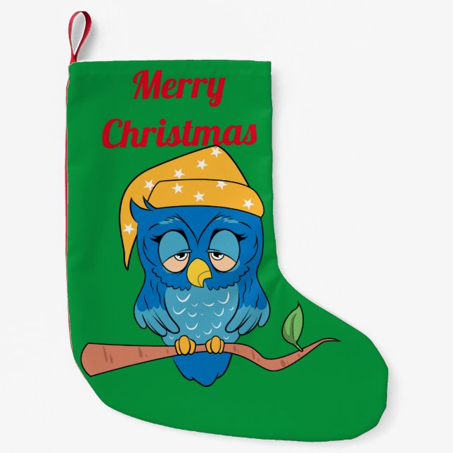 Petite Chaussette De Noël Sleepy Owl Thunder_Cove (Devant)