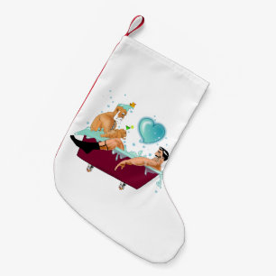 Petite Chaussette De Noël SlipperyJoe's deux gays hommes aiment la baignoire