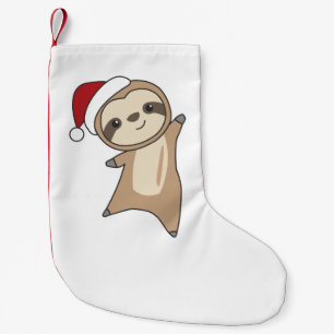 Petite Chaussette De Noël Sloth Christmas Snow Winter Animals Sloths Adult C