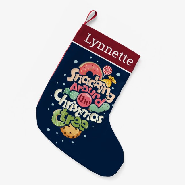 Petite Chaussette De Noël Snacking Autour De Noël (Devant (Accrochage))