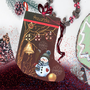 Petite Chaussette De Noël Snowman