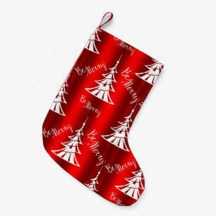 Petite Chaussette De Noël Sois Joyeux Noël Rouge