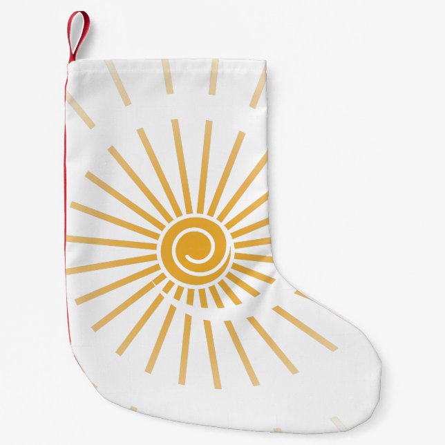 Petite Chaussette De Noël Soleil 1 (Devant)
