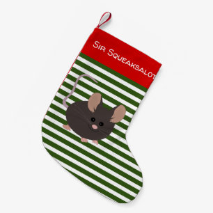 Petite Chaussette De Noël Souris pour animaux familiers Noël Stocker